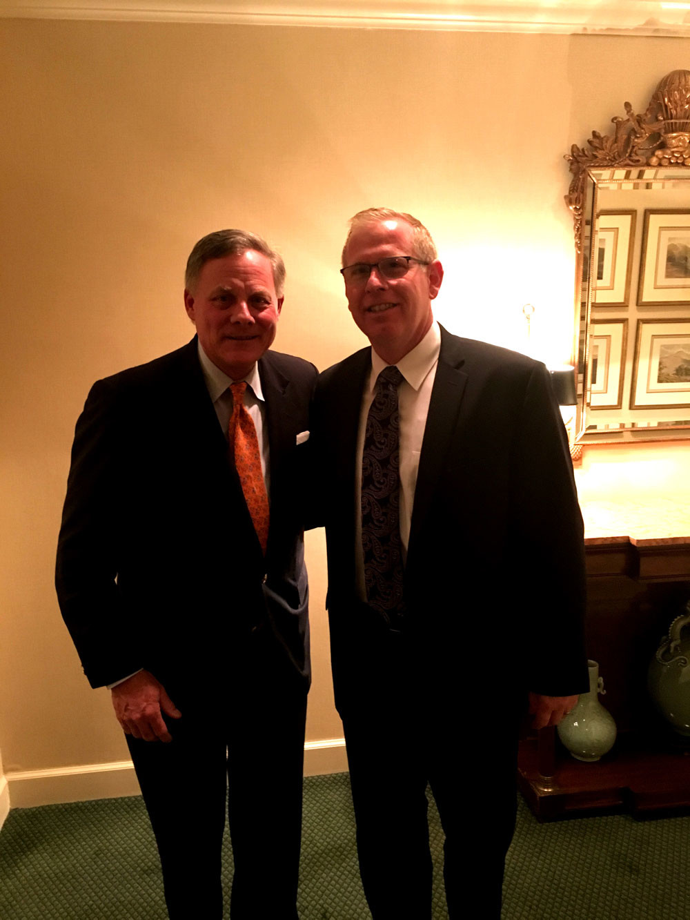 Ty with Senator Richard Burr of North Carolina