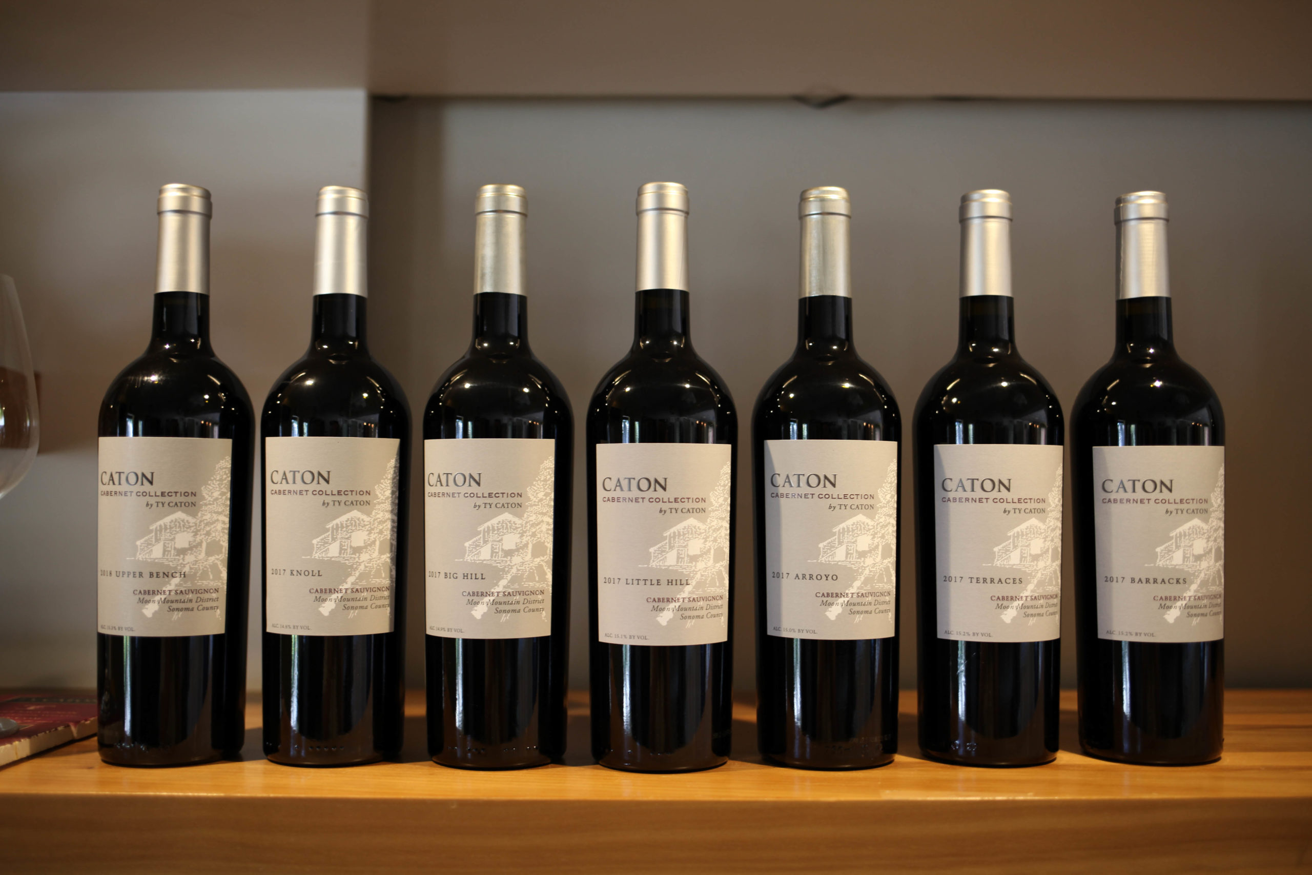 We are now offering tastings of our Current Release Caton Cabernet Collection Cabernet Sauvignons.