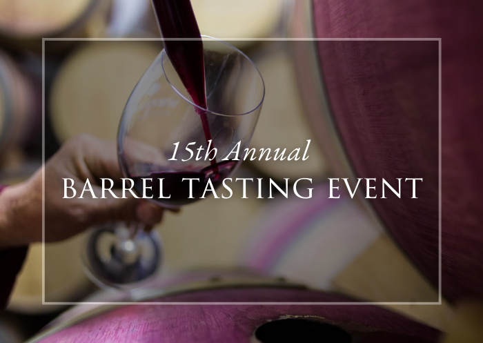 15th Annual Barrel Tasting- October 7, 2023.